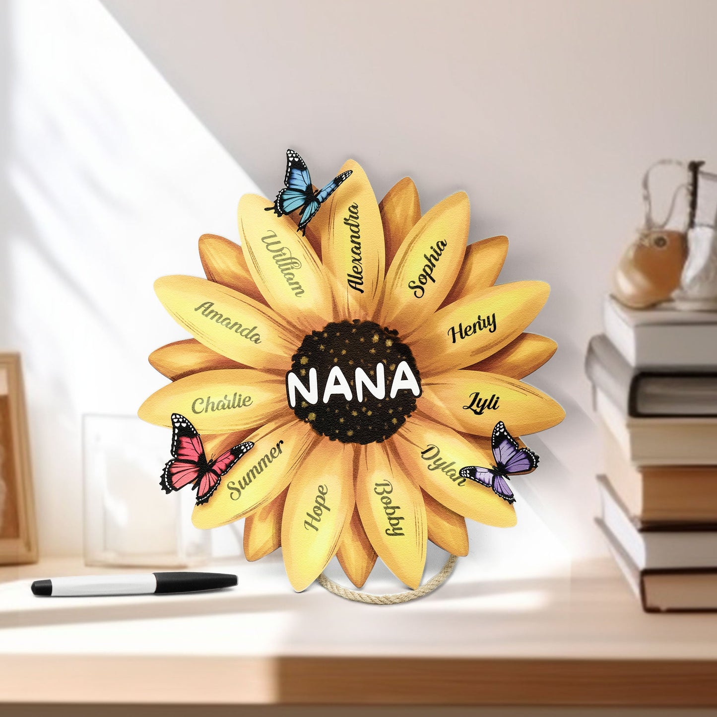 Nana Sunflower - Personalized Wood Sign