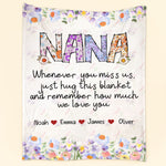 Nana, Whenever You Miss Us - Personalized Blanket