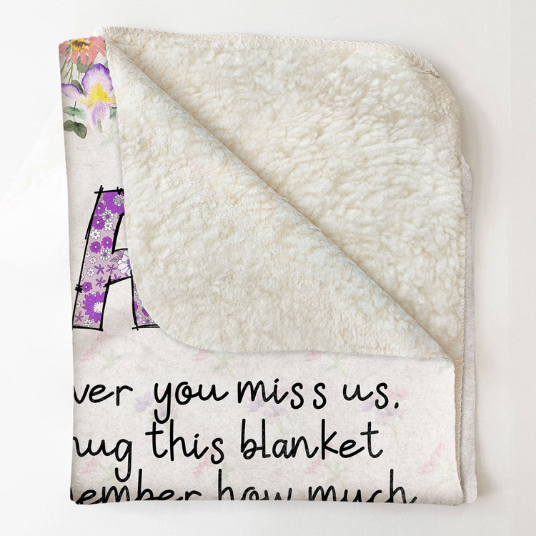 Nana, Whenever You Miss Us - Personalized Blanket