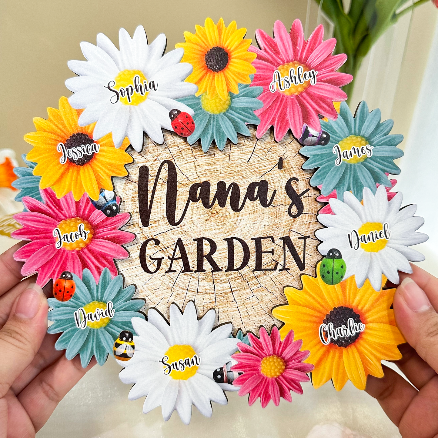 Nana's Garden - Personalized Wooden Plaque