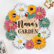 Nana's Garden - Personalized Wooden Plaque