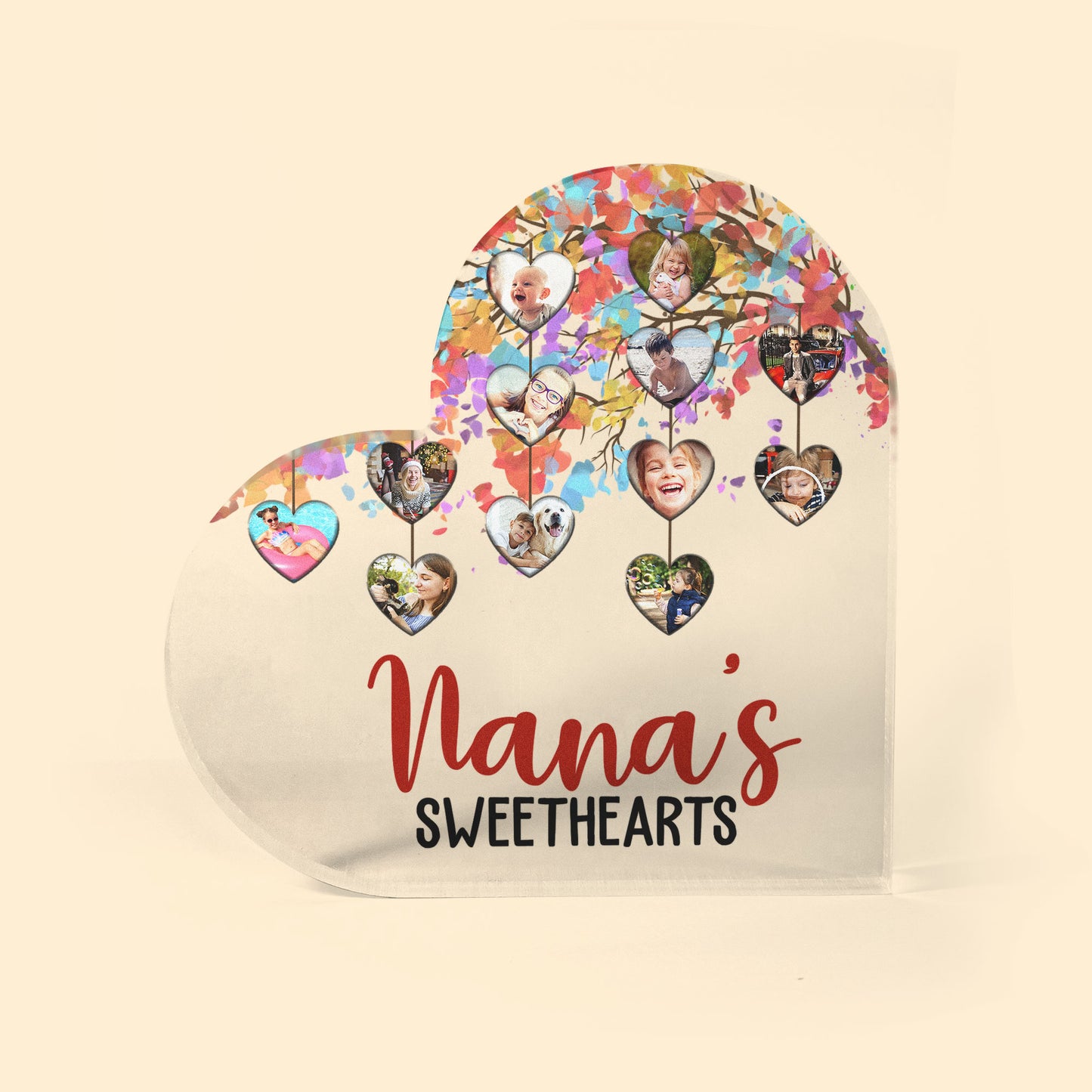 The Greatest Blessing For Your Heart - Personalized Heart Shaped Acrylic Plaque