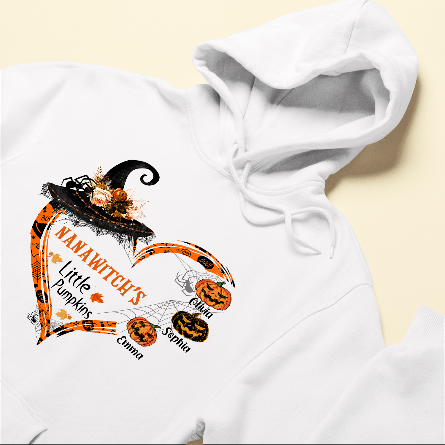 Nanawitch's Little Pumpkins - Personalized Shirt - Halloween Gift For Grandmother