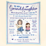 Never Forget How Much I Love You. - Personalized Blanket