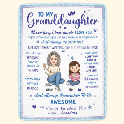 Never Forget How Much I Love You. - Personalized Blanket