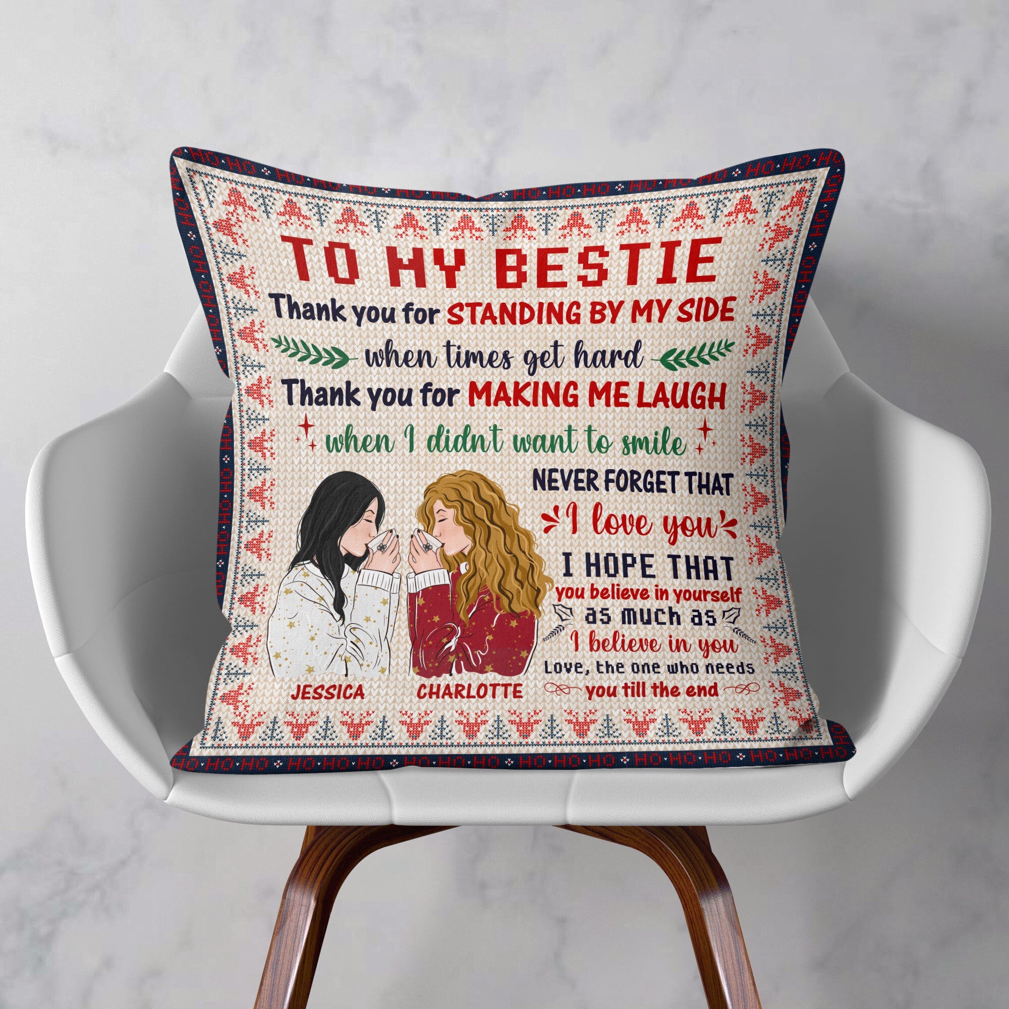 Embroidered Digital Print Cushion Cover Designer Pillow Cover Room Abs