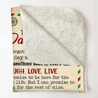 Never Forget That I Love You - Personalized Daughter Blanket