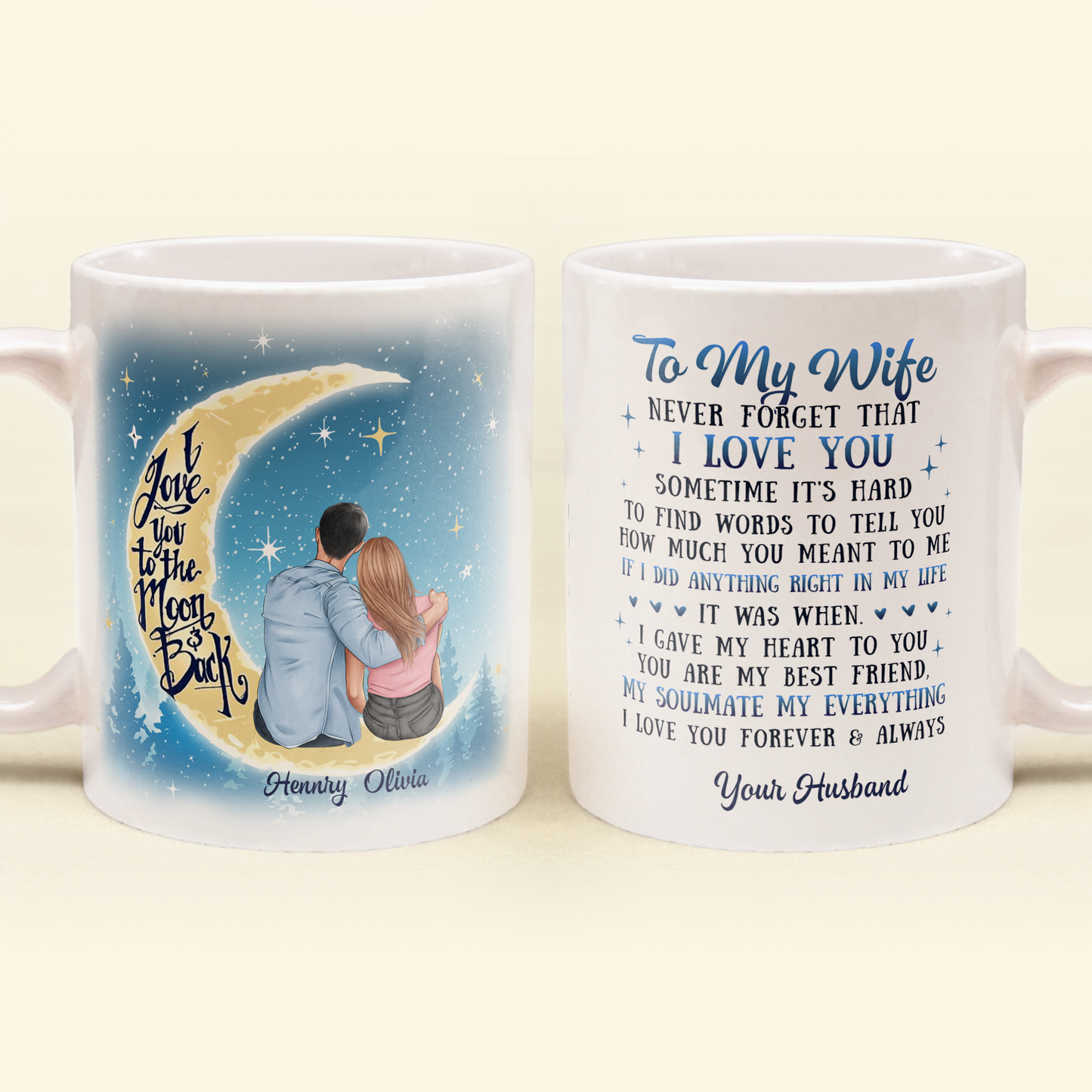 Never Forget That I Love You - Personalized Mug - Valentine's Day, christmasGift For Husband, Wife