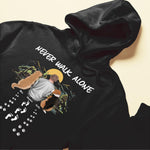 Never Walk Alone - Personalized Shirt - Father's Day, Birthday Gift For Dog Lovers, Dog Mom, Dog Dad