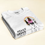 Never Walk Alone - Personalized Shirt - Gift For Dog Lovers - Girl Back & Dog Back