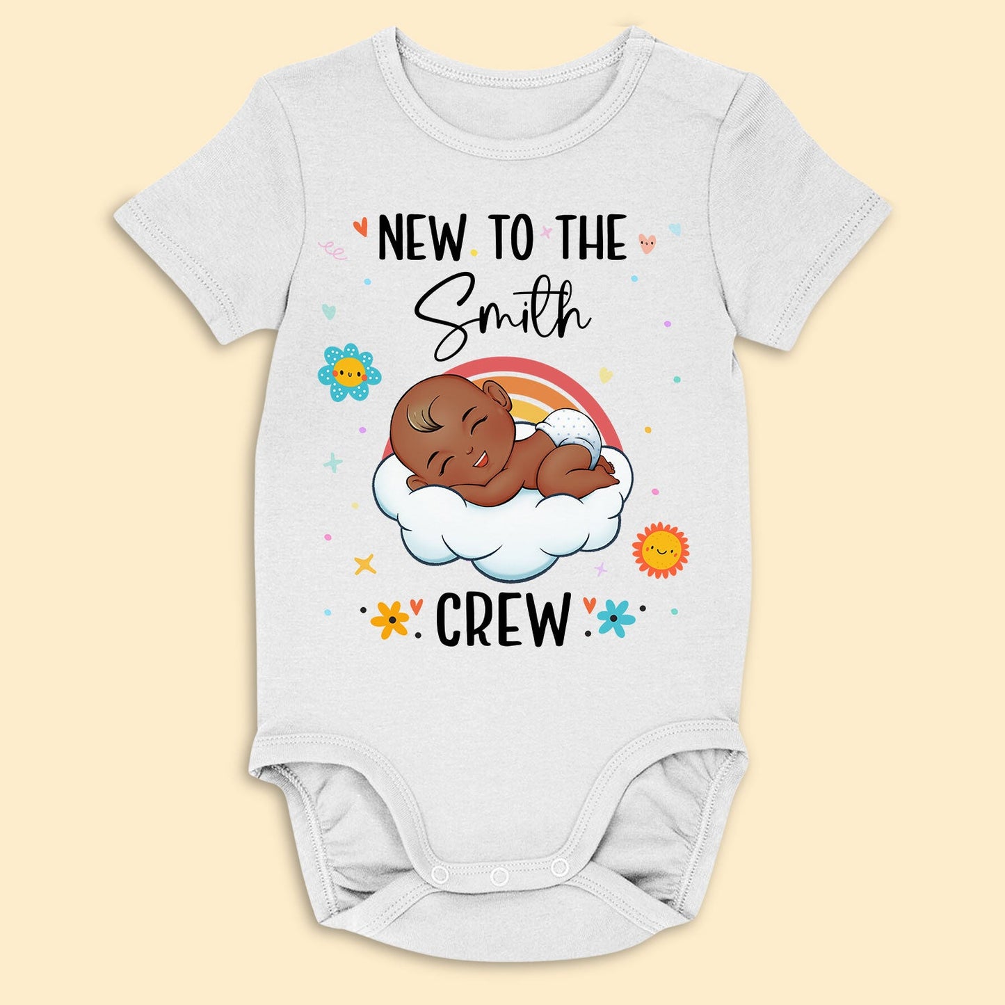 New To The Crew - Personalized Baby Onesie