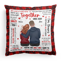 New Version I Met You I Liked You I Love You - Personalized Pillow (Insert Included)