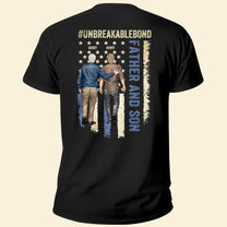 New Version Unbreakable Bond - Father & Son - Personalized Back Printed Shirt