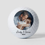 Nice Shot Daddy Happy First Father's Day Golfers - Personalized Golf Ball