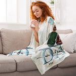 No Matter How Big We Get - Personalized Blanket - Fathers Day Gift For Dad, Grandpa, Papa