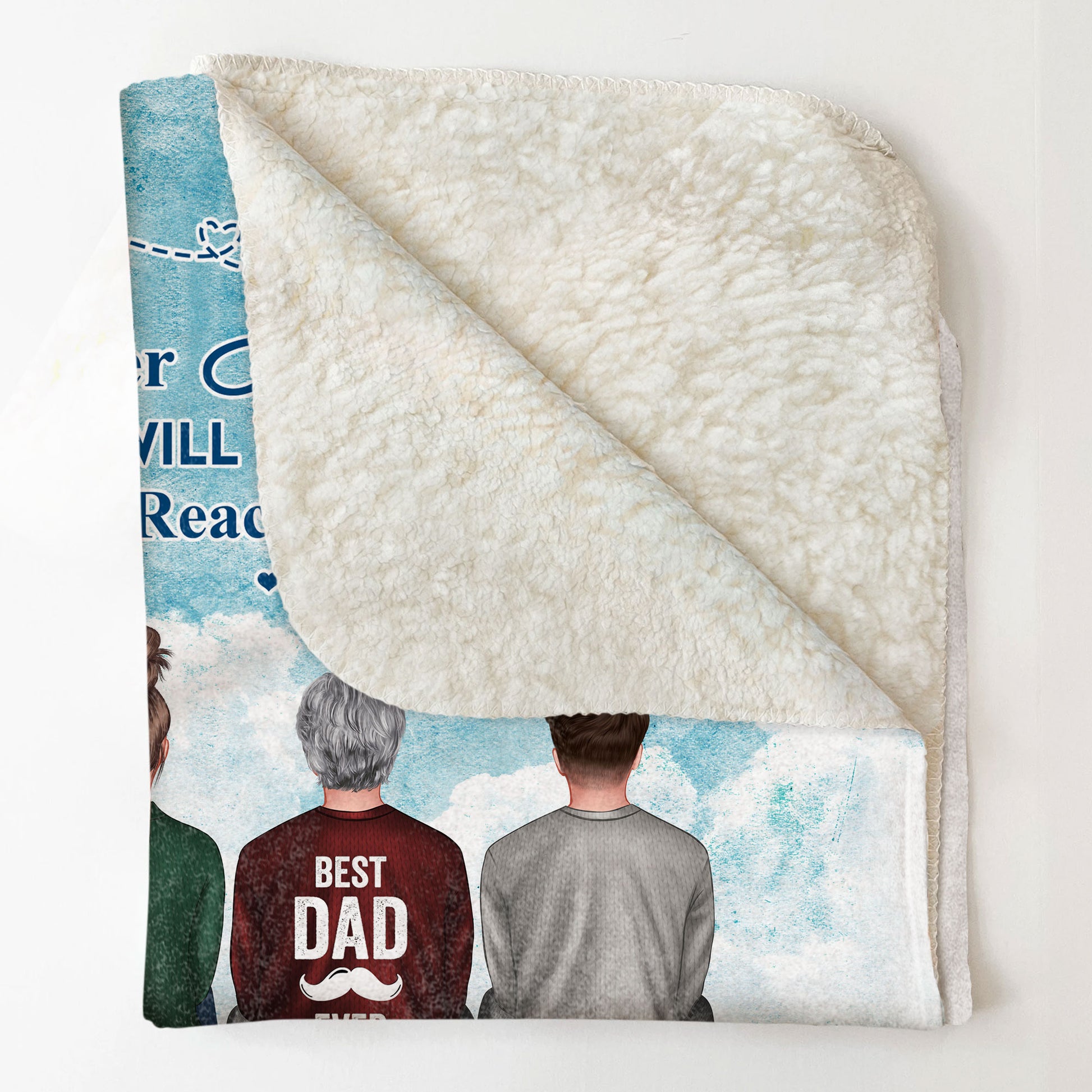 No Matter How Big We Get - Personalized Blanket - Fathers Day Gift For Dad, Grandpa, Papa