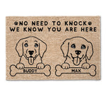 No Need To Knock - Personalized Doormat