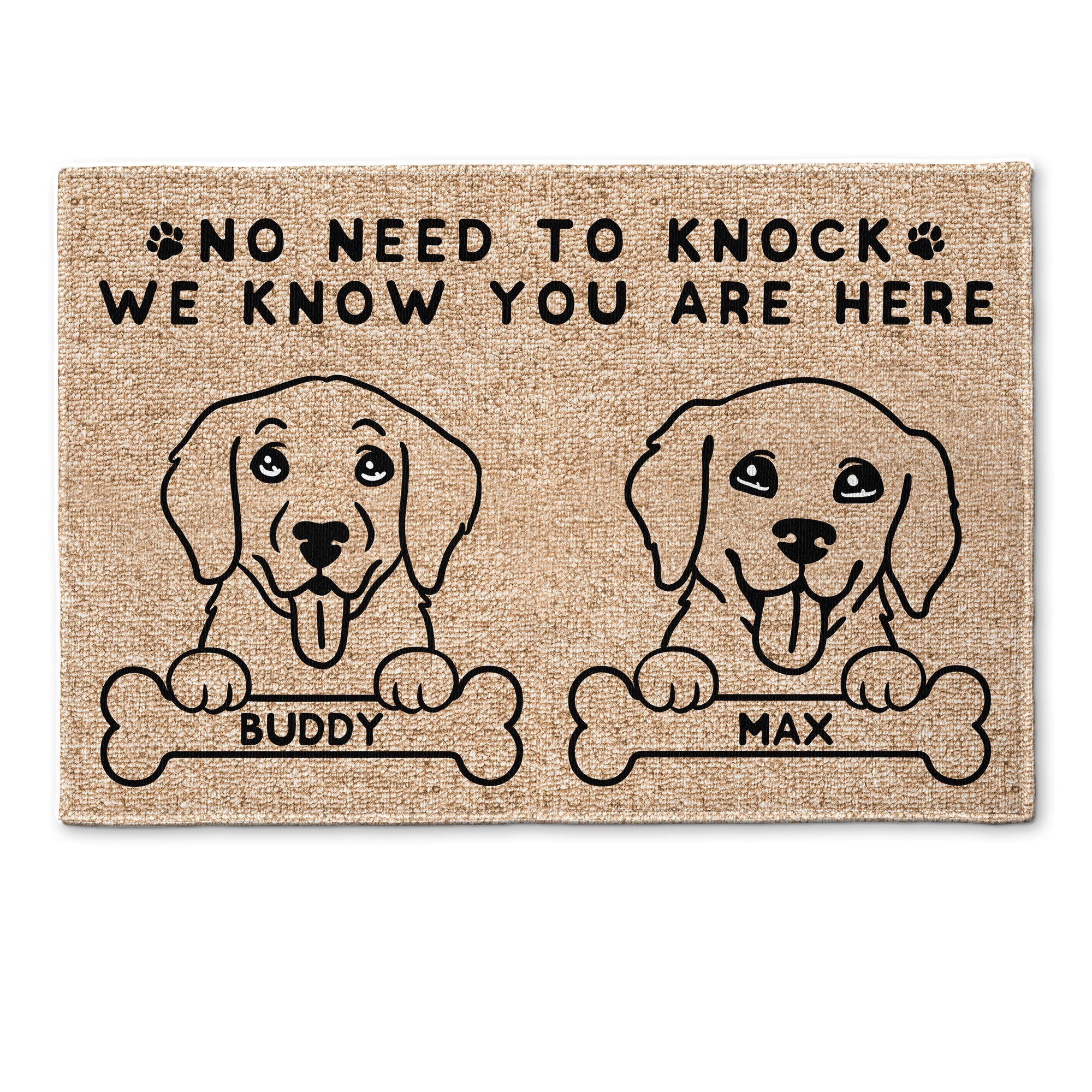 No Need To Knock - Personalized Doormat
