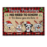 No Need To Knock - Personalized Doormat