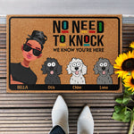 No Need To Knock We Know You Are Here - Personalized Doormat