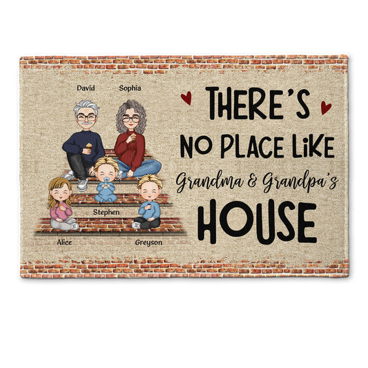 No Place Like Grandma & Grandpa's House - Personalized Doormat