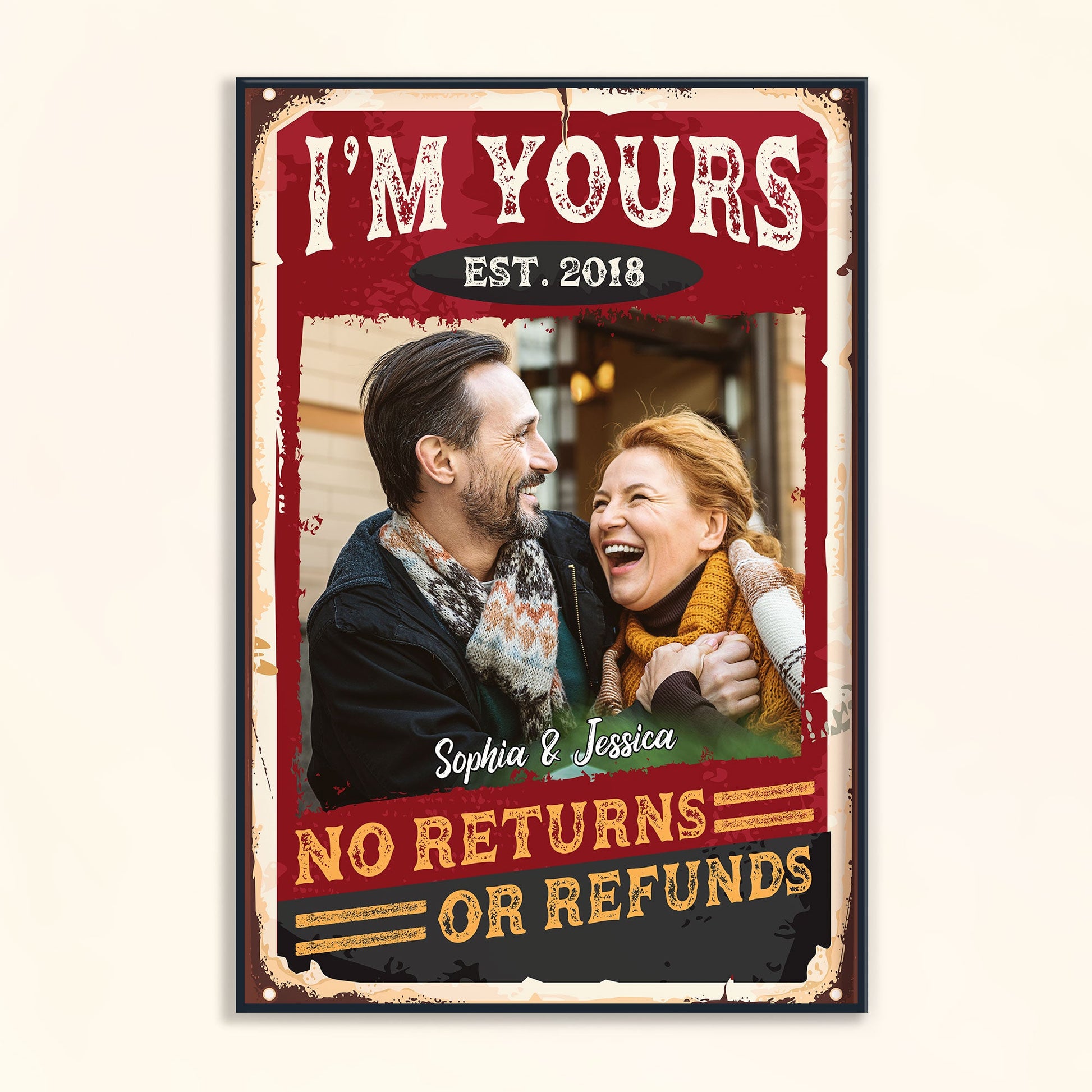 No Returns Or Refunds - Personalized Photo Poster/Wrapped Canvas – Macorner