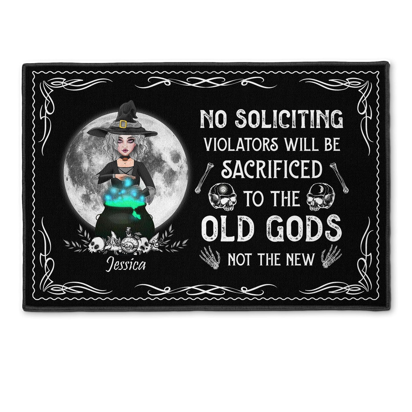 No Soliciting - Personalized Doormat