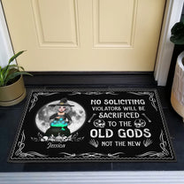 No Soliciting - Personalized Doormat