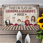 No Place Like Grandma & Grandpa's House Ver 2 - Personalized Doormat - Home Decor Gift For Grandma, Grandpa