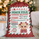 North Pole Express Delivery For Kids From Santa - Personalized Christmas Sack