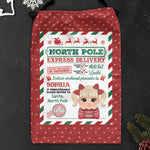 North Pole Express Delivery For Kids From Santa - Personalized Christmas Sack