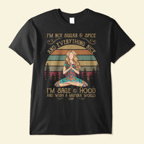 Not Sugar And Spice - Personalized Shirt - Gift For Yoga Lover - Yoga Front View