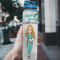 Nurse Affirmations - Personalized Water Bottle With Time Marker
