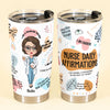 Nurse Daily Affirmations - Personalized Tumbler - Birthday Gift, Gifts For Doctor, Nurse, Sisters, Besties, Colleagues - Glitter Leopard Design