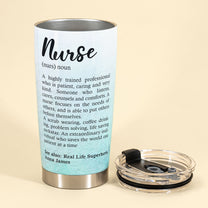 Nurse Definition - Personalized Tumbler Cup - Birthday Gift For Nurse, Doctor, Cna, Lpn, Lvn, Rn