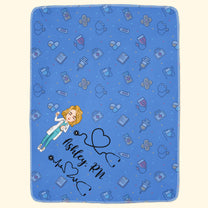 Nurse Life - Cartoon Version - Personalized Blanket - Birthday, Christmas, New Year Gift For Nurse, Doctor, Medical Staff, Colleagues