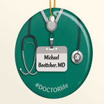 Nurse Life - Personalized Ceramic Ornament - Christmas, Loving Gift For Nurses, Doctors, Hospital Workers, Colleagues, Coworker
