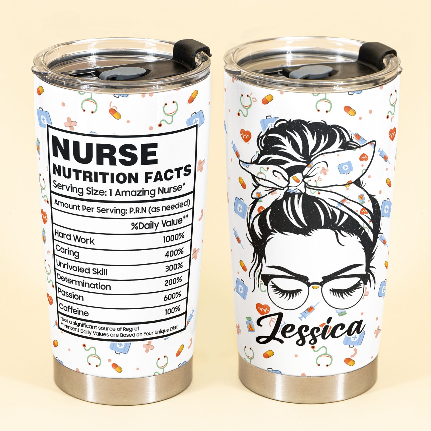 Nurse Life - Personalized Tumbler Cup - Birthday, Loving Gift For Nurse, Doctor, Medical Staff, Colleagues