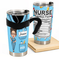 Nurse Nutrition Facts New Version - Personalized Tumbler Cup