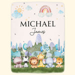 Nursery Room Decor - Personalized Baby Blanket
