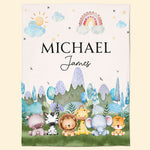 Nursery Room Decor - Personalized Baby Blanket
