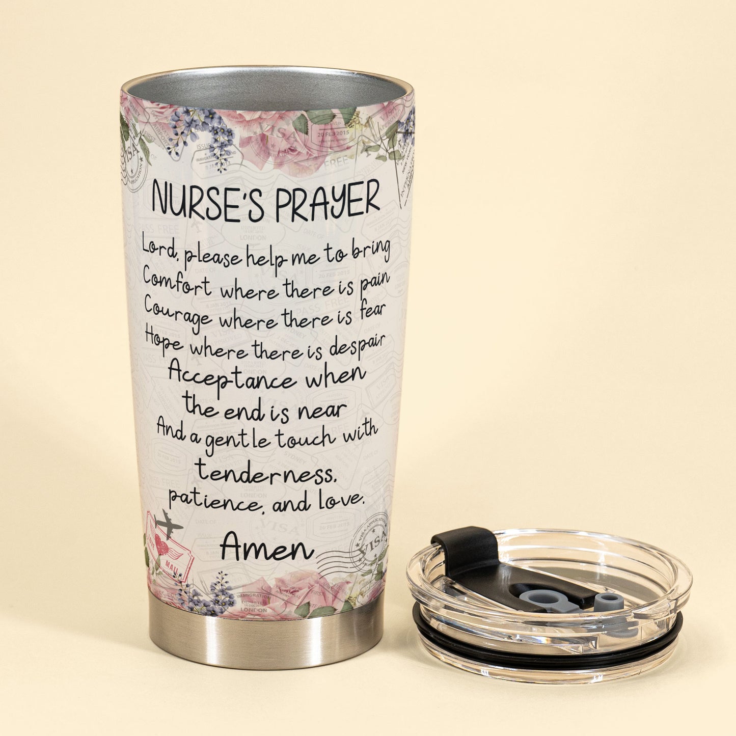 Nurse's Prayer - Personalized Tumbler Cup - Gift For Nurse - Nurses-Macorner