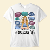 Nurse's Thoughts - Personalized Shirt - Birthday, Funny Gift For Nurses, Doctors, Hospital Workers, Colleagues, Co-worker