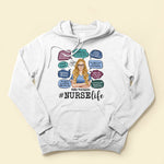Nurse's Thoughts - Personalized Shirt - Birthday, Funny Gift For Nurses, Doctors, Hospital Workers, Colleagues, Co-worker