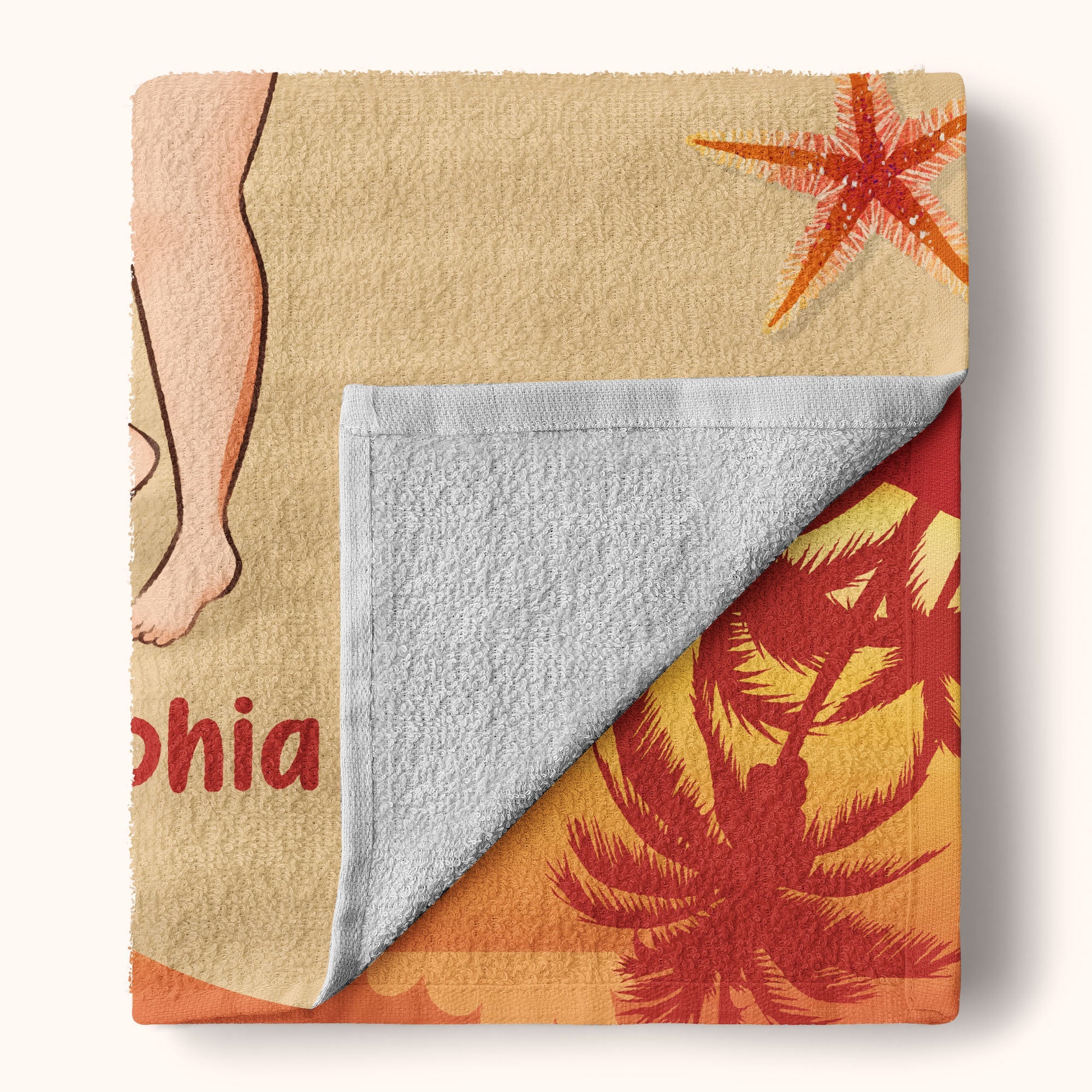 Ocean Air & Salty Hair - Personalized Beach Towel