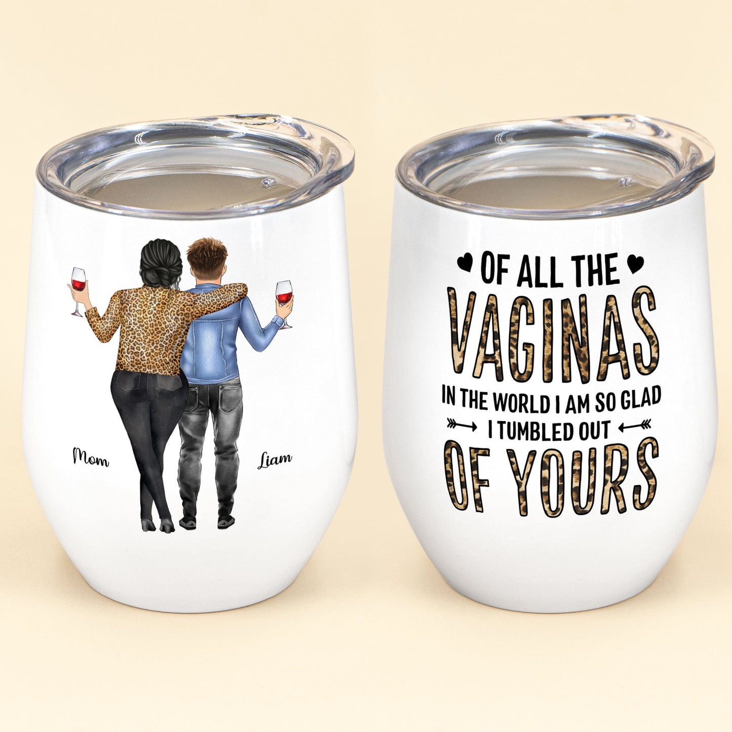 Mom Out Of All The Vaginas I'm Happy I Tumbled Out Of Yours Candle, Mother's  Day Gift Ideas