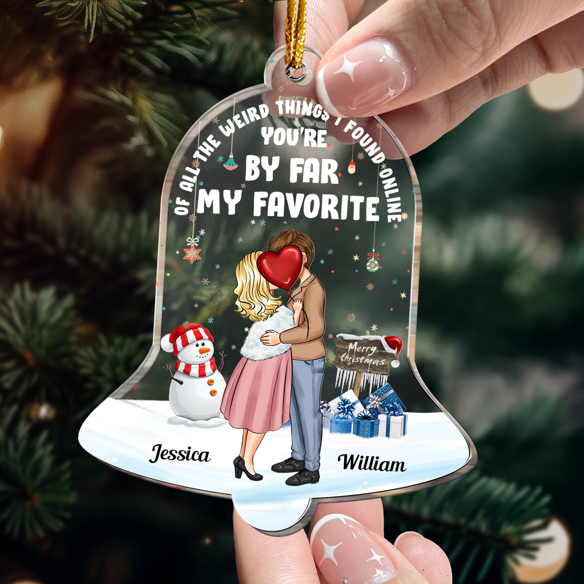 Of All The Weird Things - Personalized Acrylic Ornament – Macorner