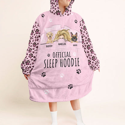 Official Sleep Hoodie Leopard Version - Personalized Oversized Blanket Hoodie