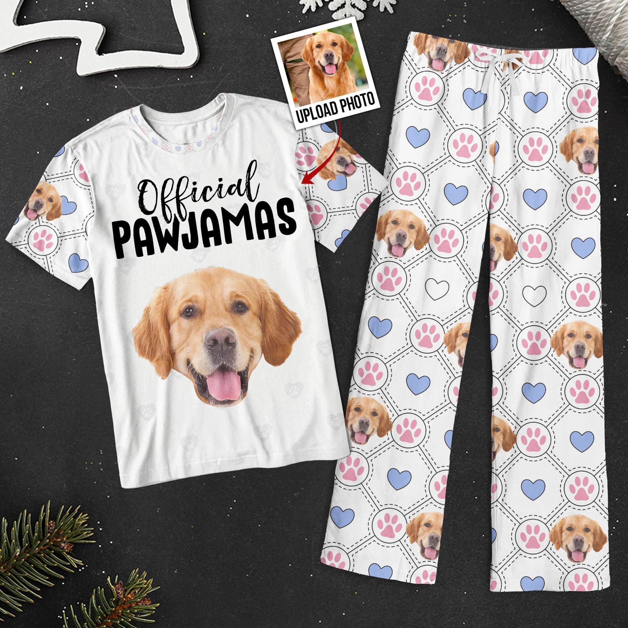 Official Pawjamas - Personalized Photo Pajama Shorts Set