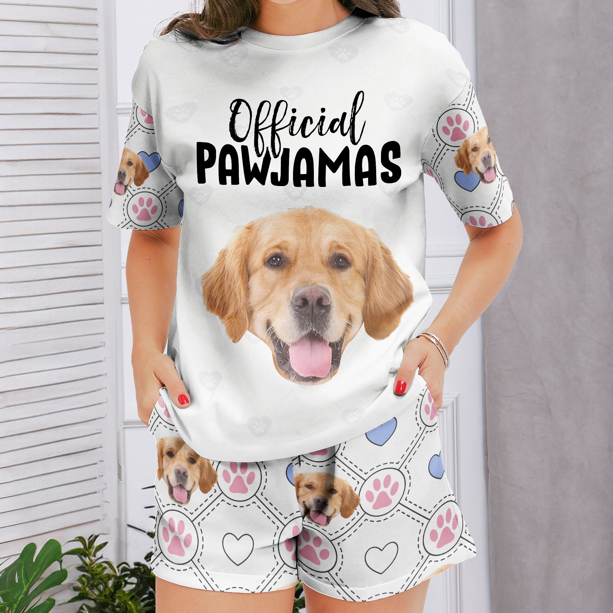 Official Pawjamas - Personalized Photo Pajama Shorts Set